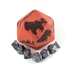 Barbarian Dice Bath Bomb, Leather & Suede Scent, 7 Dice Inside
