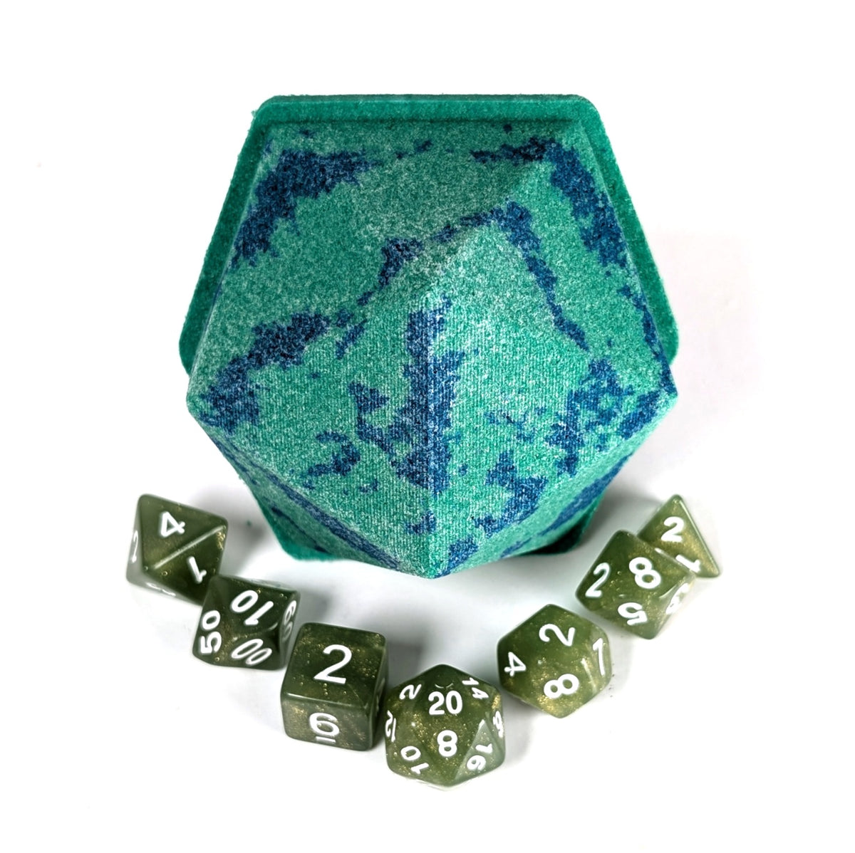 Druid Dice Bath Bomb, Cedarwood Scent, Full Set of Dice