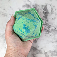 Druid Dice Bath Bomb, Cedarwood Scent, Full Set of Dice