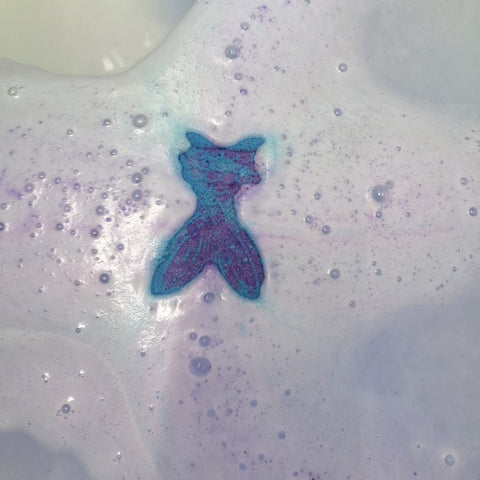 Mermaid bath bomb FantasySoapworks Mermaid Bath Bomb - Swirling Colors & Fresh Ocean Scent | Fantasy Soapworks